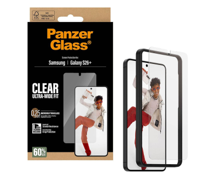 Szkło i folia ochronna PanzerGlass Ultra-Wide Fit EasyAligner do Samsung Galaxy S26+